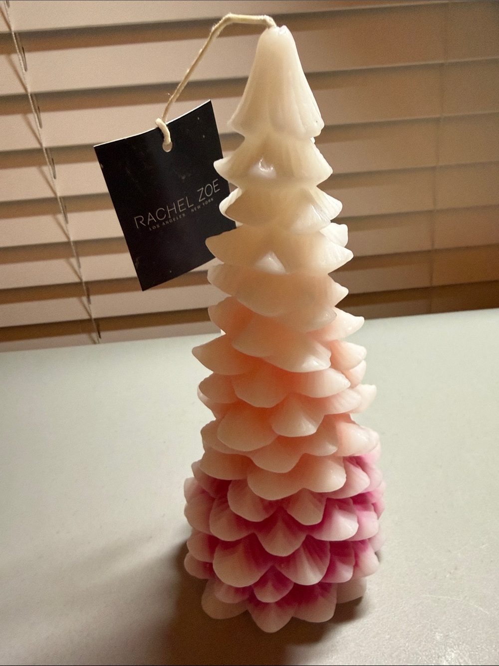 Rachel Zoe Pink Ombre Tree Candle